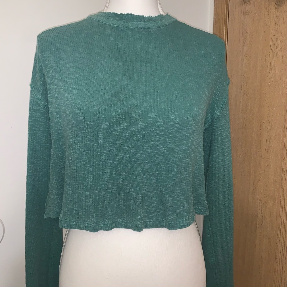 Teal Long Sleeve Women's Top